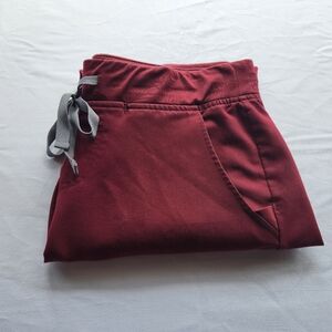M FIGS Burgundy Joggers